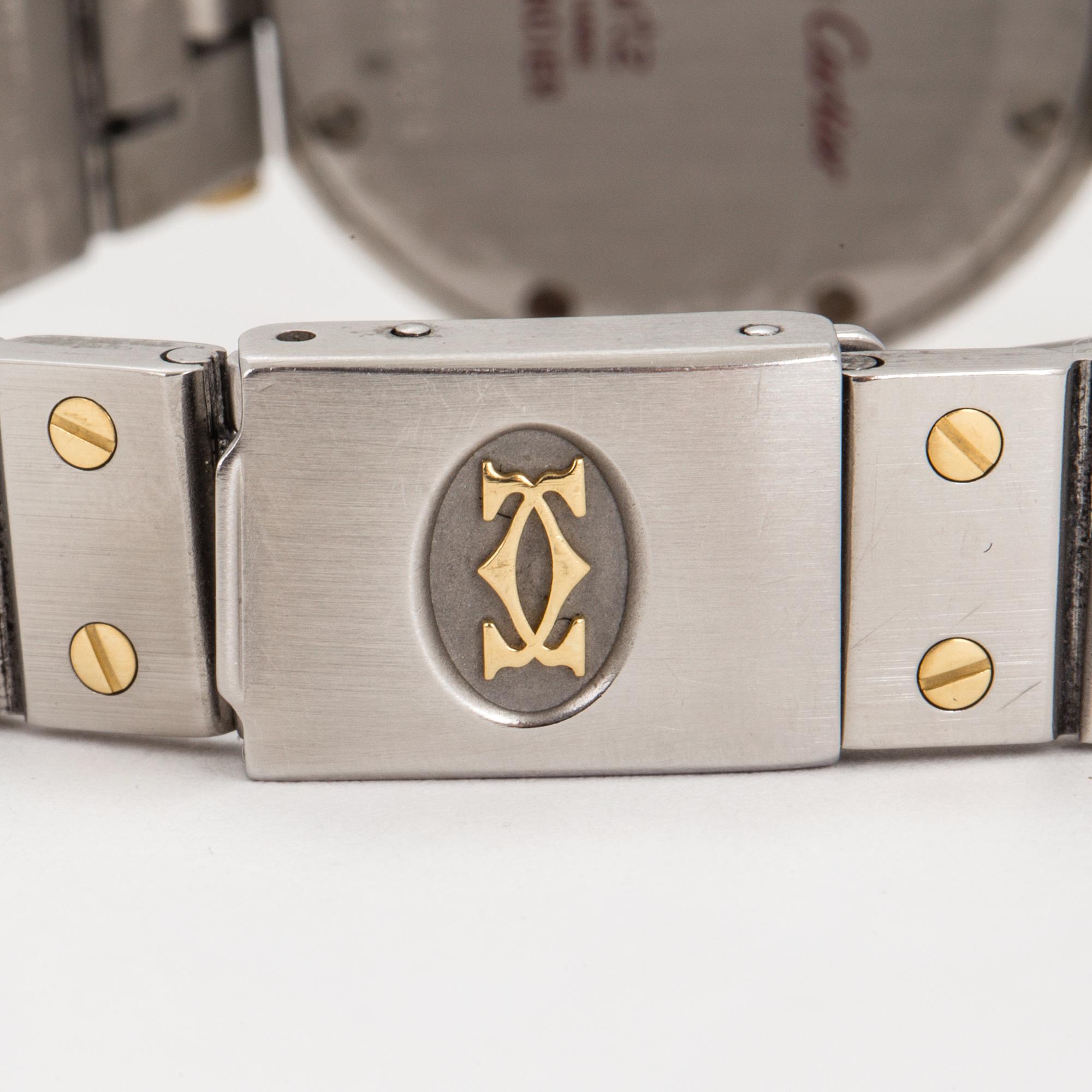 CARTIER, Santos Ronde, wristwatch, 28 mm,