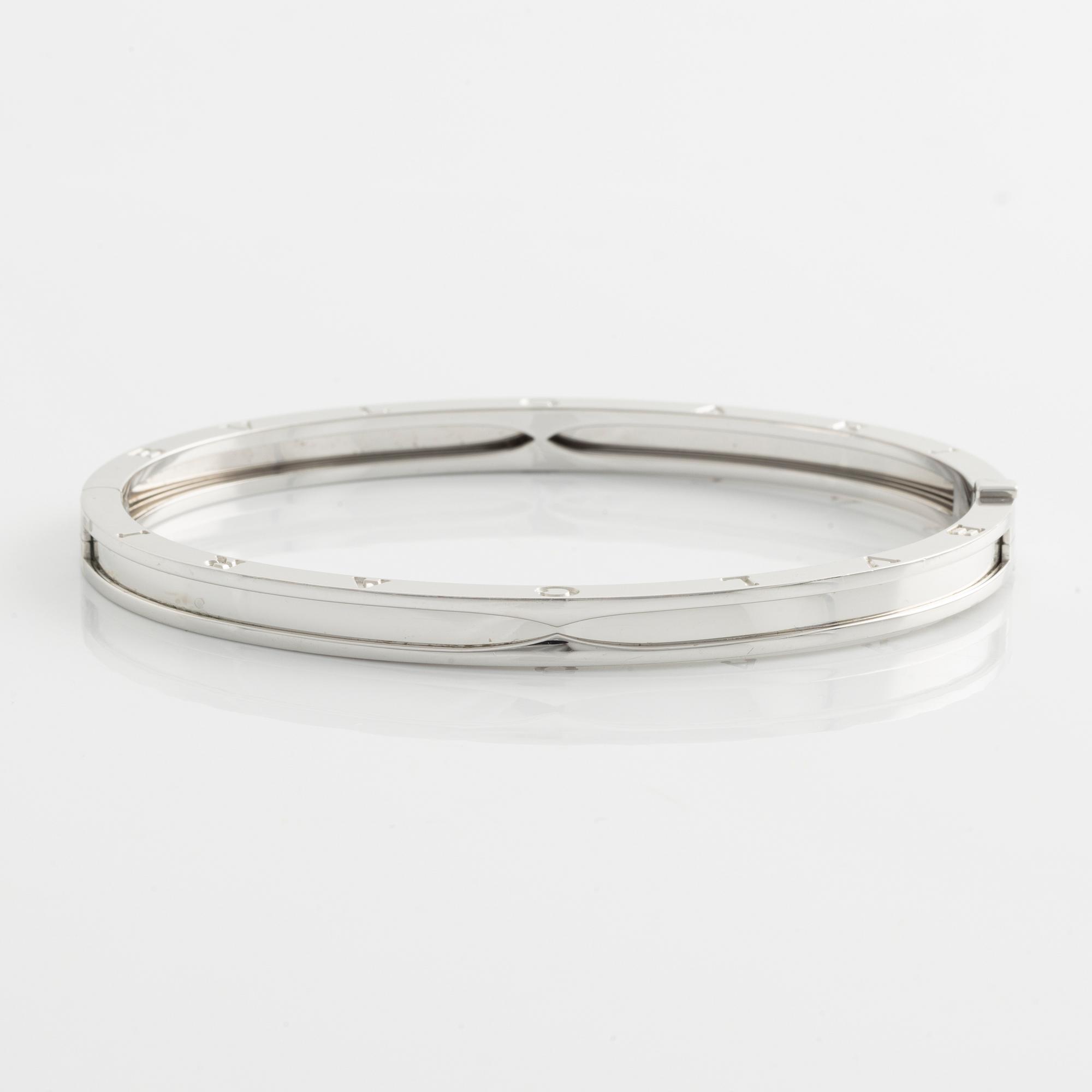 Bulgari armring 18K vitguld B.zero1.