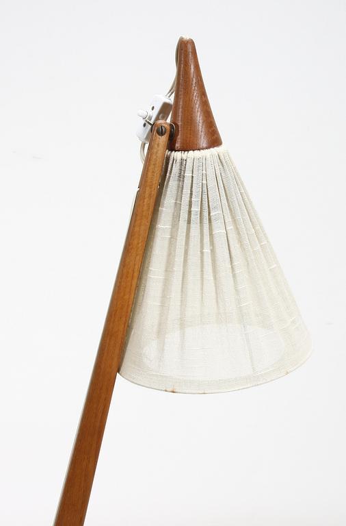 GOLVLAMPA, teak, 1950/60-tal.