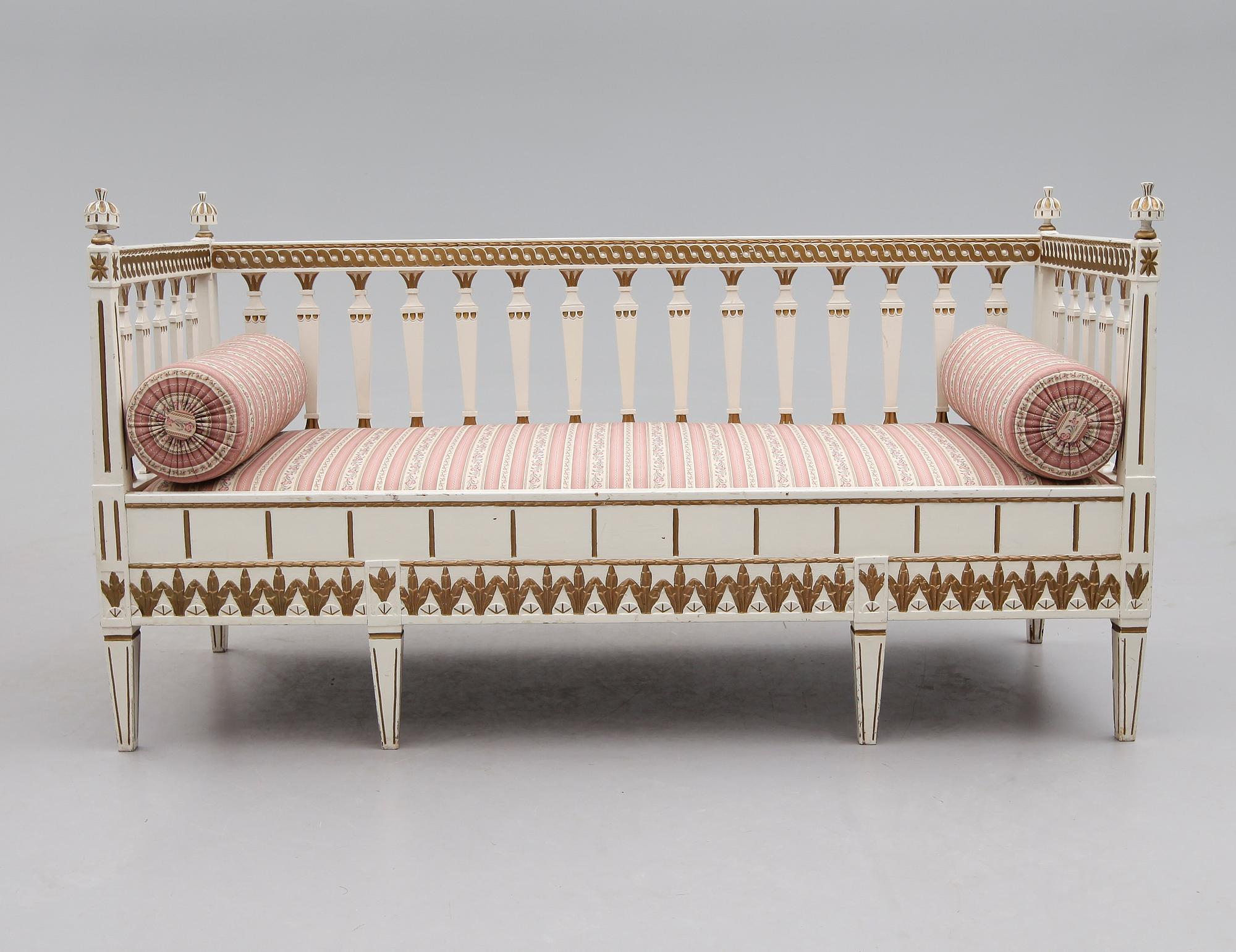 SOFFA, gustaviansk stil, 1800-tal.