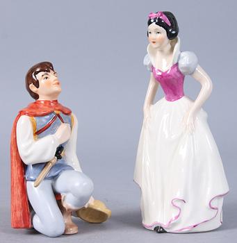 FIGURINER, 9 st, flintgods, Goebel, Tyskland, 1900-talets andra hälft.