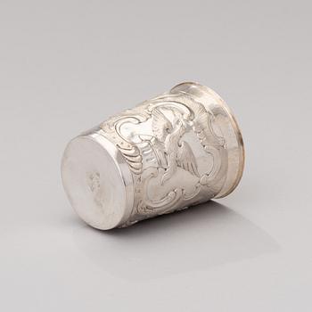 A RUSSIAN SILVER BEAKER, Moscow 1769, Krishev Fedor.
