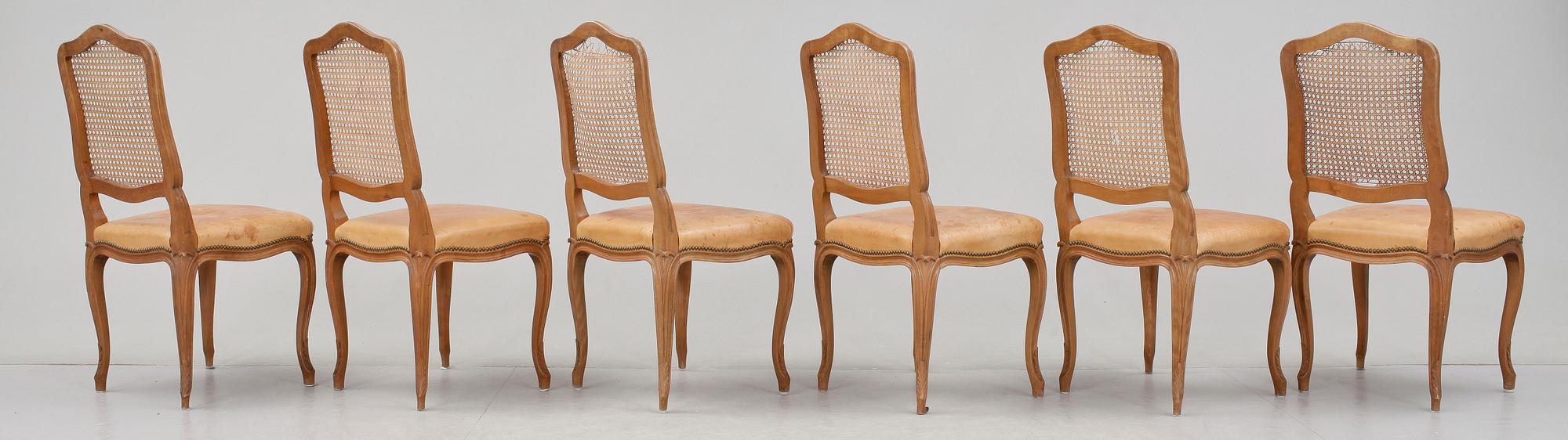 MATSALSGRUPP, 15 delar, rokokostil, 1900-talets första hälft.