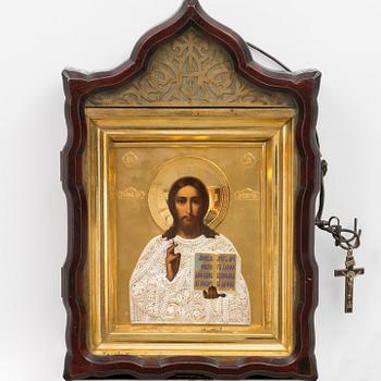 A RUSSIAN ICON, 1899-1908, okänd guldsmed сж.