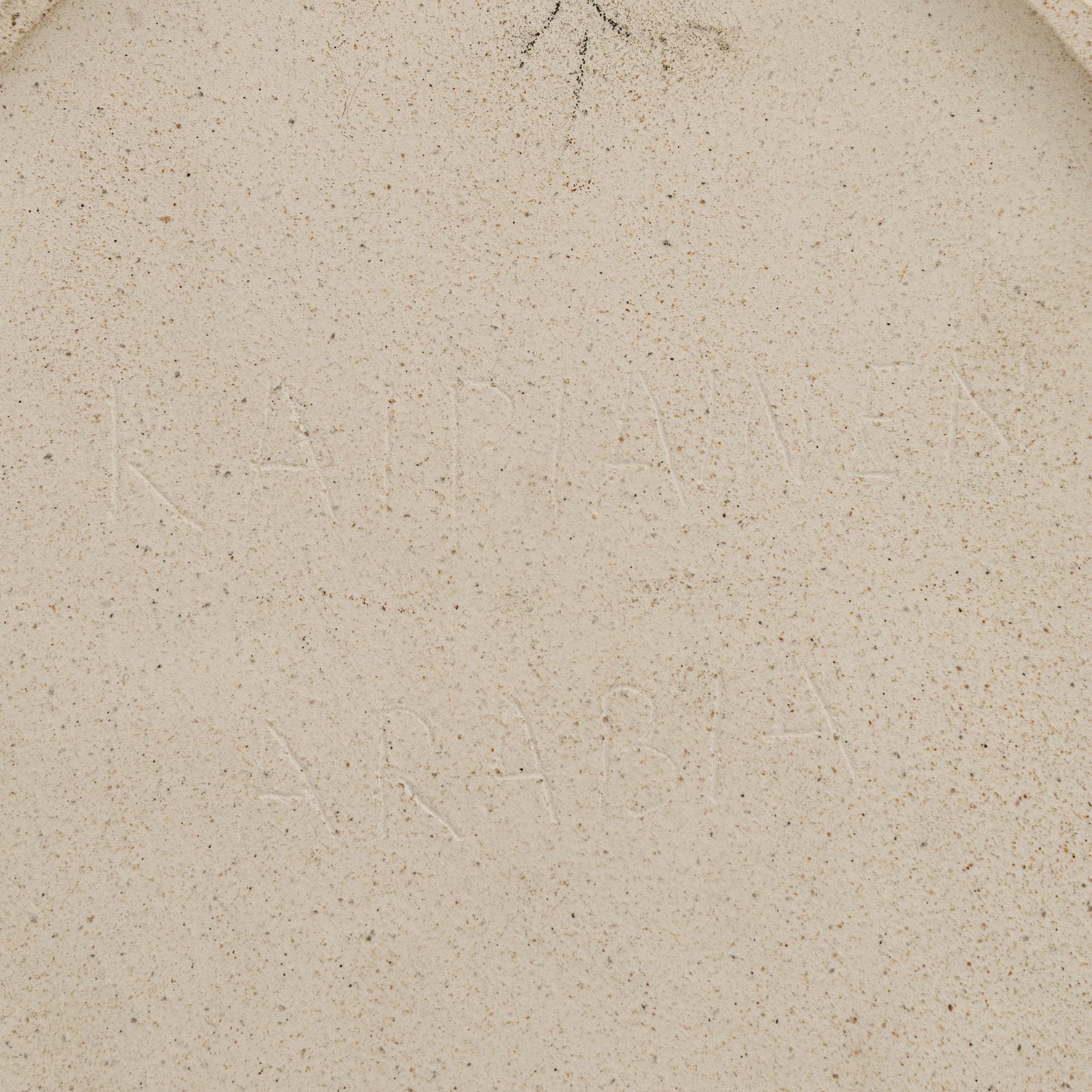 Birger Kaipiainen, dekorationstallrik, keramik, signerad Kaipiainen Arabia.