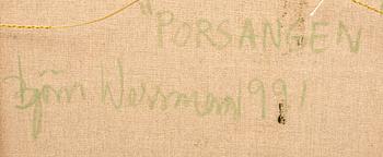 Björn Wessman, olja på duk signerad och daterad 1991.