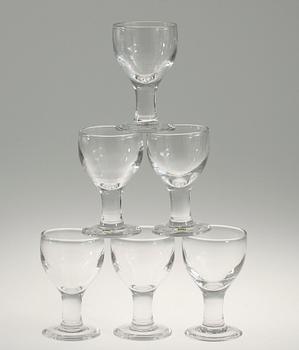 ÖLGLAS, 6 st, Signe Persson-Melin, Boda. 1900-talets andra hälft.