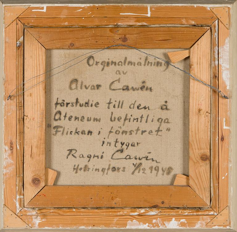 Alvar Cawén, Tyttö ikkunassa.