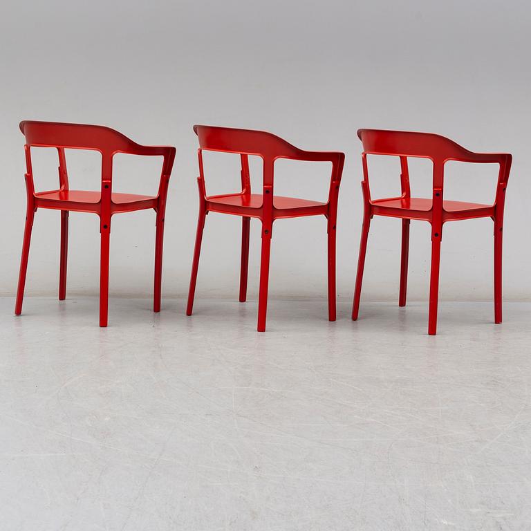 Ronan & Erwan Bouroullec, stolar, 3 st, "Steelwood", Magis, Italien.