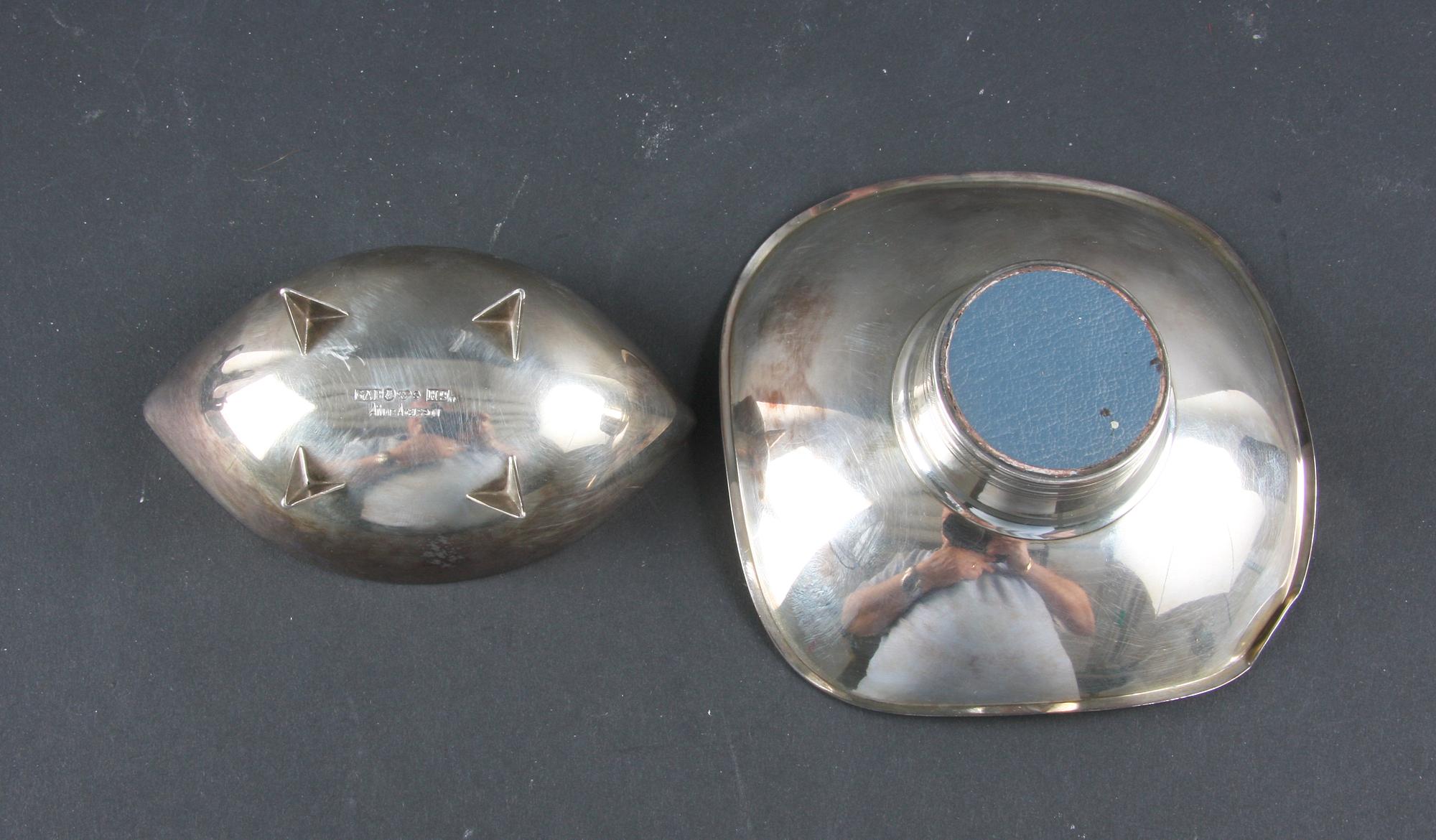 SKÅLAR, 2 st. Silver, T Eldh 1966 resp Ainar Axelsson för G.A.B 1958.