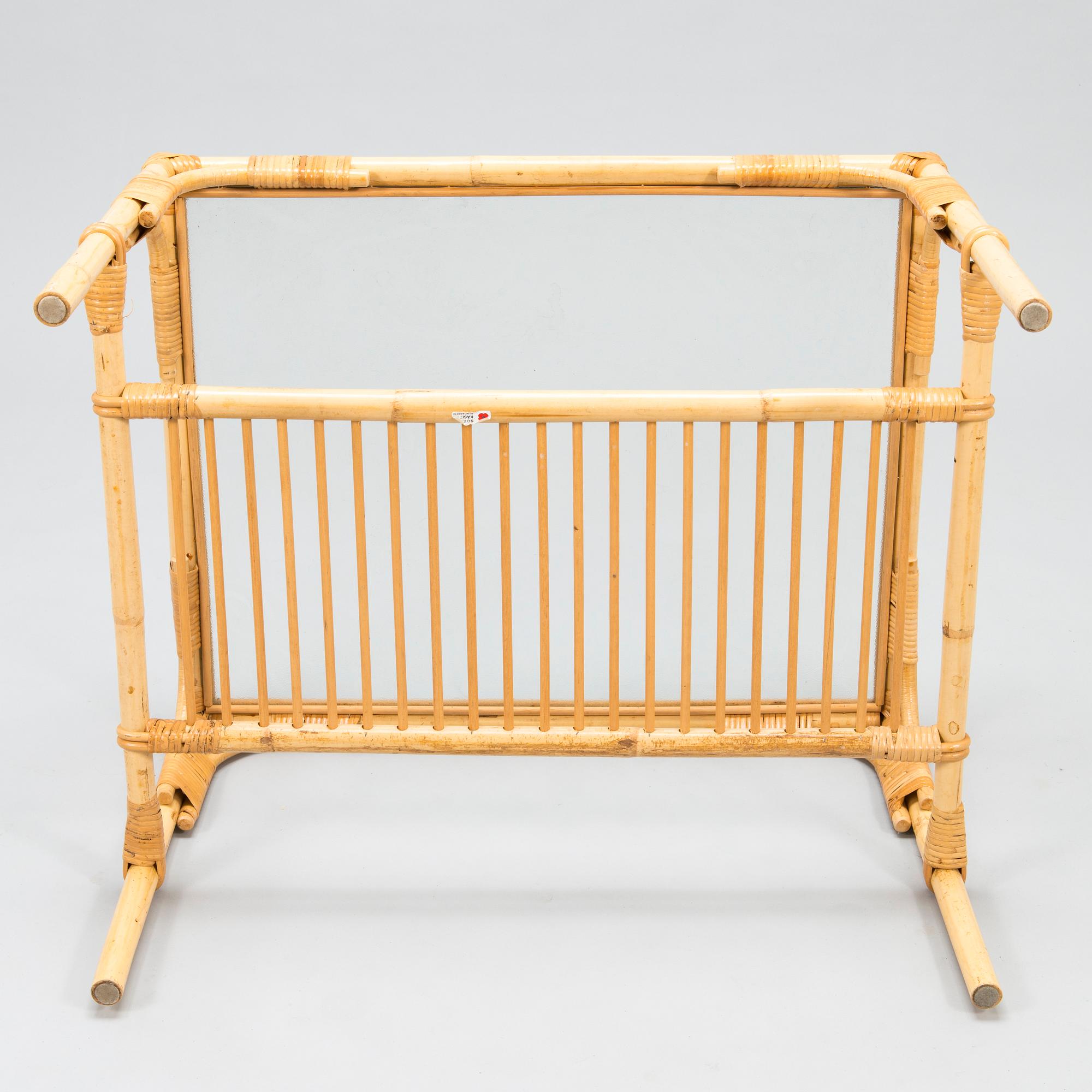 A Finnish rattan table, Sokeva-Käsityö, last quarter of the 20th Century.