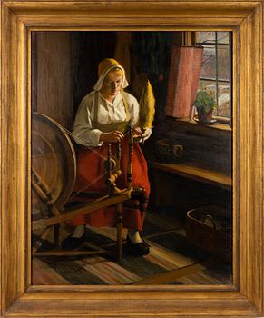 Sam Uhrdin, olja på duk, signerad och daterad -60.