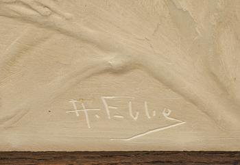 AXEL EBBE, "Våren", relief, gips, signerad.