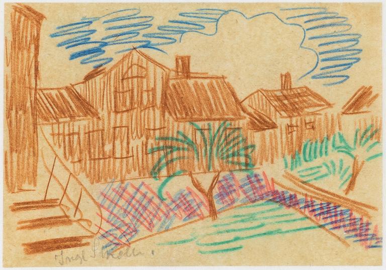 Inge Schiöler, Det bruna huset.