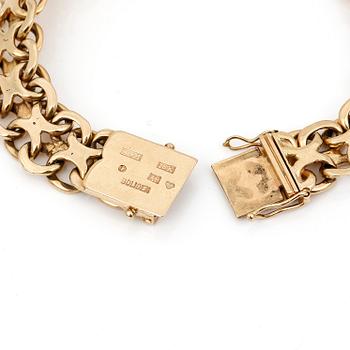 ARMLÄNK, 18K guld, Matsson för Boliden, Stockholm, 1951. Total vikt 42,46 g.