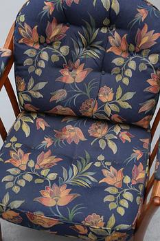 FÅTÖLJER, ett par, "Andorra", Bröderna Andersson, Ekenässjön AB, 1900-talets andra hälft.