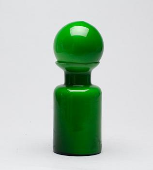 KARAFF med PROPP, glas, Holmegaard.