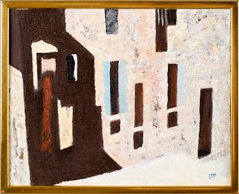 TAGE HEDQVIST, olja på pannå, monogramsignerad.