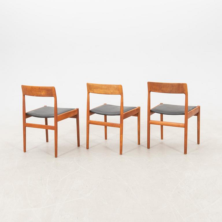 Chairs 3 pcs mid-20th century Norgaard's Furniture Factory Denmark.