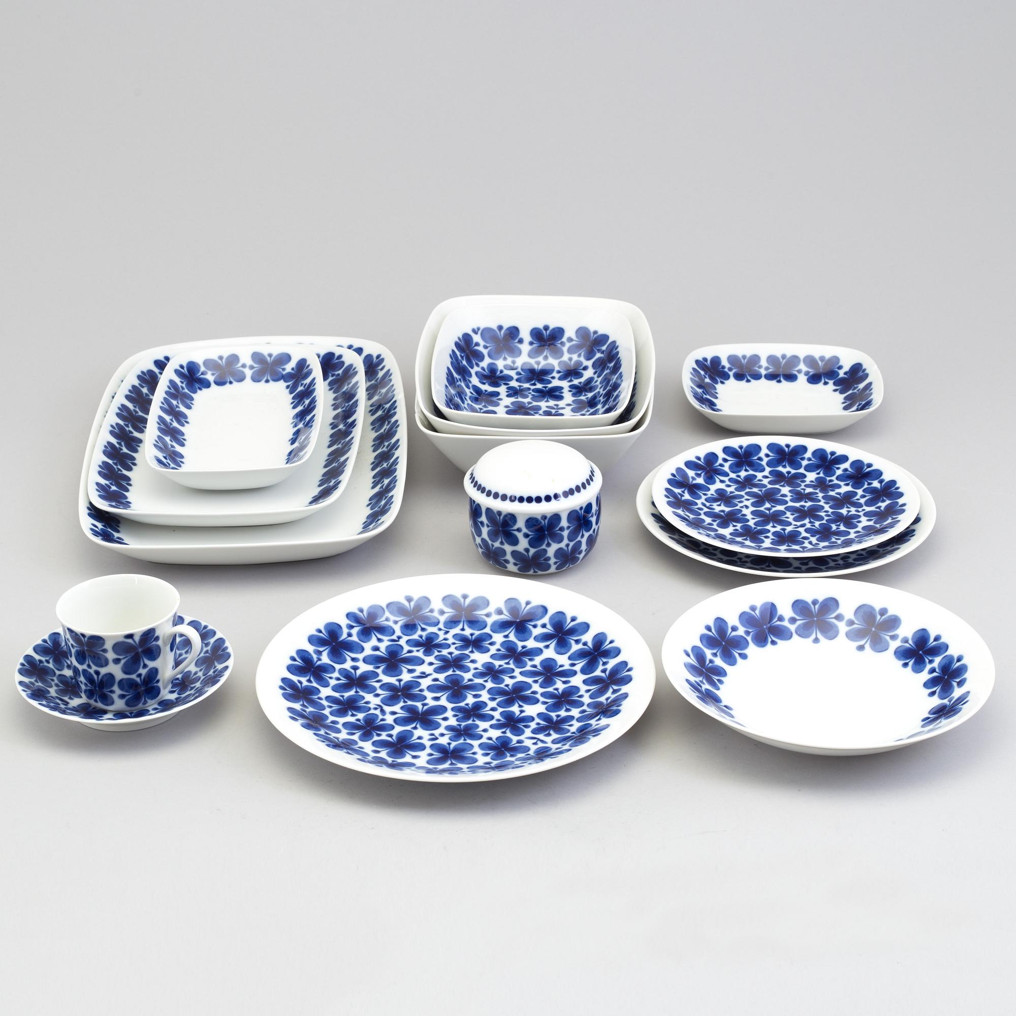 MARIANNE WESTMAN, servisdelar, ca 45 st, porslin, "Mon Amie", Rörstrand.