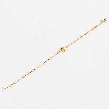 Louis Vuitton, an 18K gold 'Idylle Blossom LV' bracelet with a diamond.