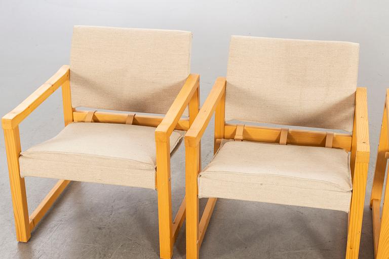 KARIN MOBRING, 3 EASY CHAIRS "DIANA" FOR IKEA.