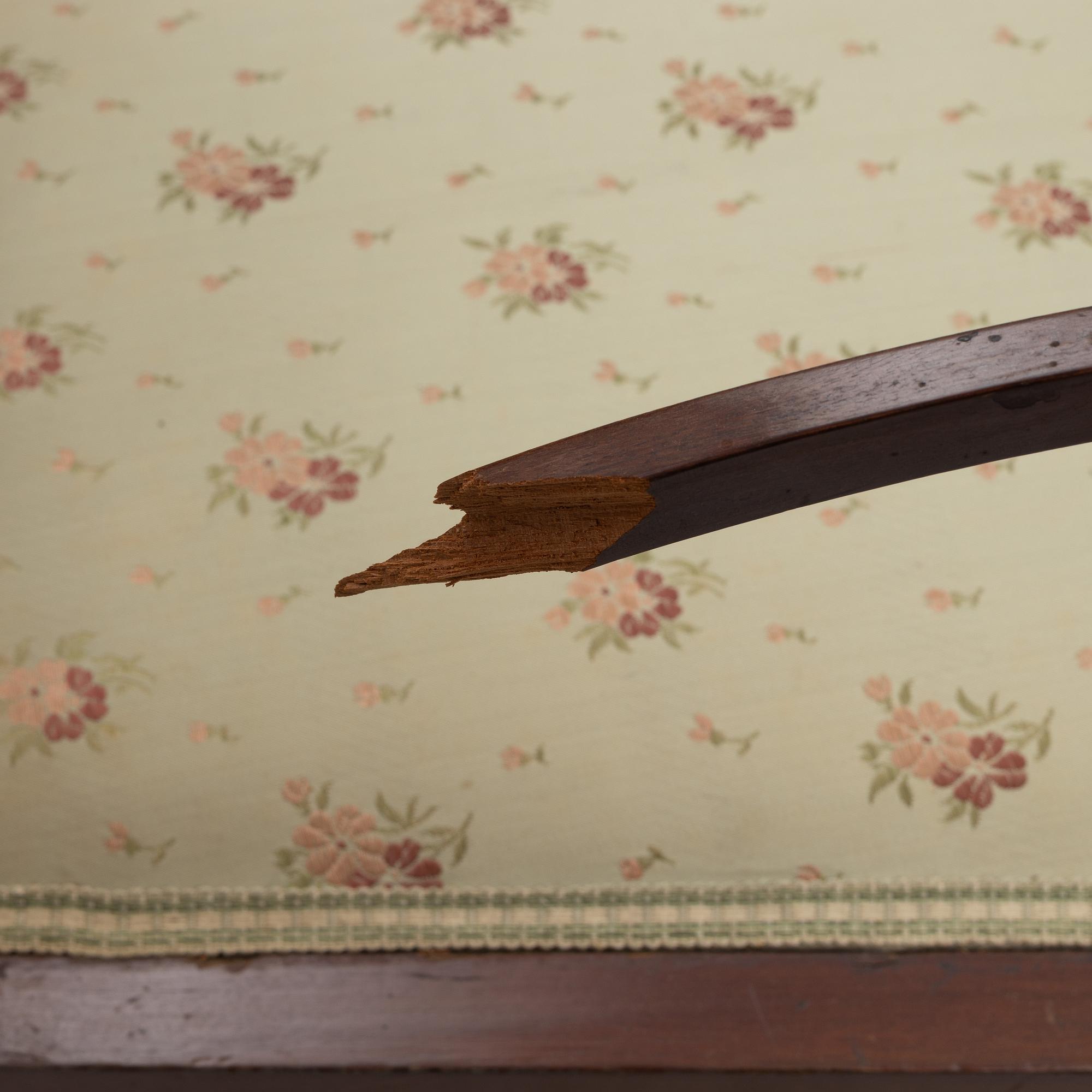 Soffa, 2 karmstolar, stol, jugend, omkring år 1900.