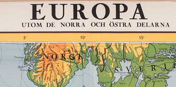 SKOLKARTA, "Europa", 1900-talets andra hälft.