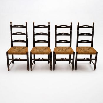 Axel Einar Hjorth, stolar, 4 stycken, "Blidö", Nordiska kompaniet, 1929.