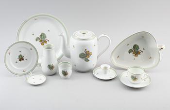 KAFFESERVIS, 21 delar, porslin, Bing & Gröndahl.