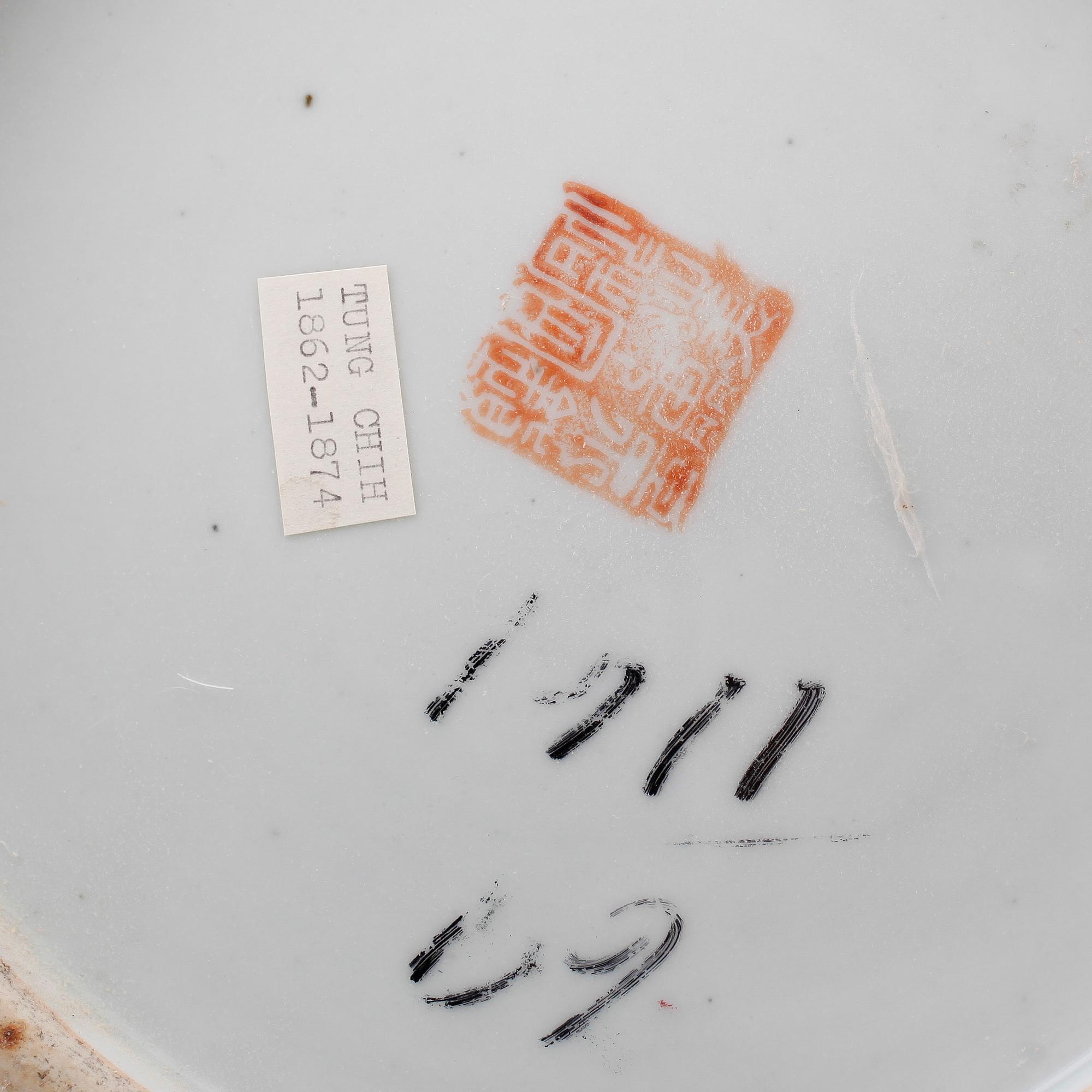 FAT, porslin, Kina, 1800-tal.