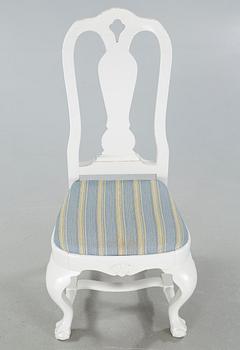 Six chairs by Carl Christensen, signed and dated 1919.