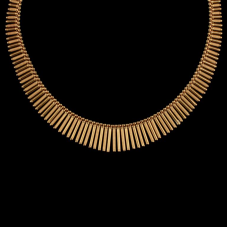 HALSSMYCKE, 18k guld, Uno A Erre, Aresso, Italien, 1900-talets tredje kvartal. Vikt 59 g.