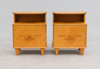 SÄNGBORD, 1 par, 1930-tal.