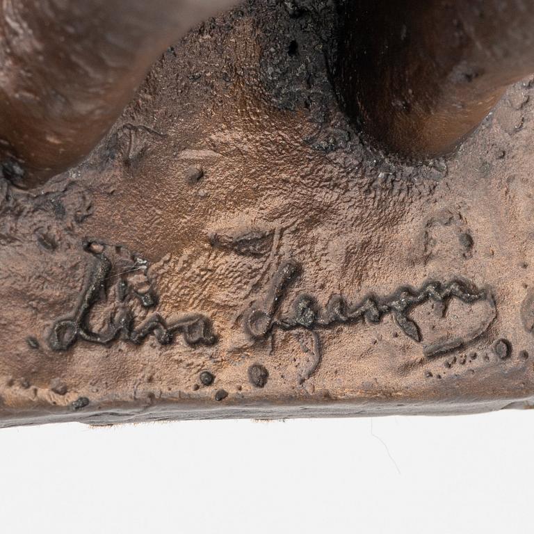Lisa Larson, skulptur "Tonårsflickan", brons, Scandia Present, ca 1978, No 187.