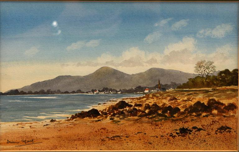 OKÄND KONSTNÄR, akvarell, bär sign Brian Mack.