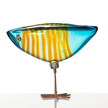 Alessandro Pianon, a "Pulcino" glass sculpture of a bird, Vetreria Vistosi, Italy, 1960s.