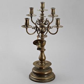 KANDELABER, malm, 1900-tal.