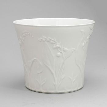 YTTERFODER, 6 st, porslin, "Liljekonvalj", Gustavsberg, 1900-talets andra hälft.