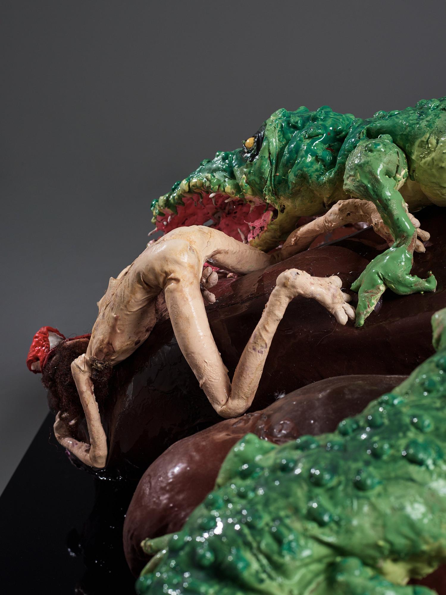 Nathalie Djurberg & Hans Berg, "Hippos and Crocodiles" från "I am a Wild Animal".