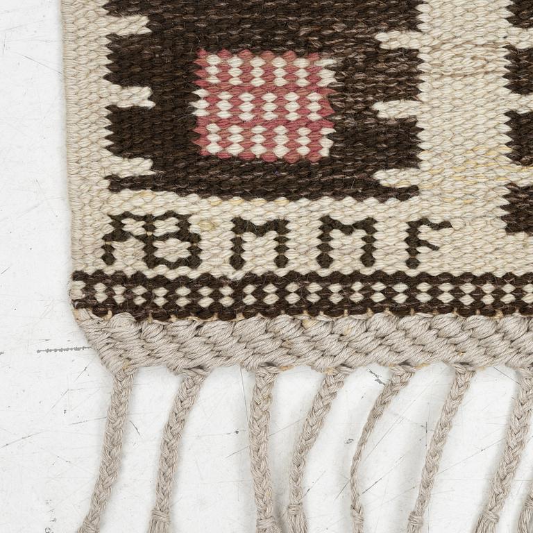 Märta Måås-Fjetterström, a carpet, 'Nyponblomman', flat weave, c. 163 x 105 cm, signed AB MMF.