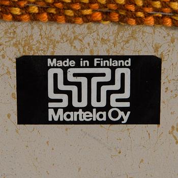 OLLI MANNERMAA, FÅTÖLJER,ETT PAR, "Vista", tillverkare Martela, 1970-tal.
