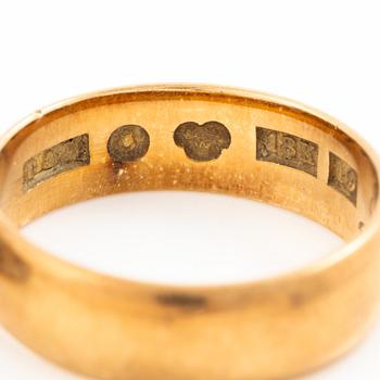 Rings, 4 pieces, 18K gold.