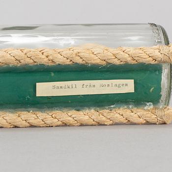 Five bottle ships, four of which signed GF and dated 1980-1982.