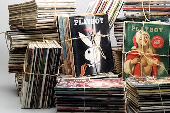 A set of 222 Playboy magazines 1964-1985.