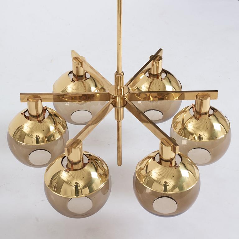 Hans-Agne Jakobsson, a pair of ceiling lamps, model "Pastoral T348/6" Hans Agne Jakobsson AB Markaryd, Sweden 1960-70's.