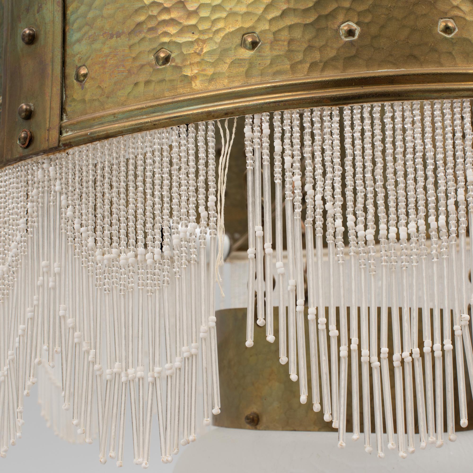 An art noveau ceiling lamp, early 20th century.