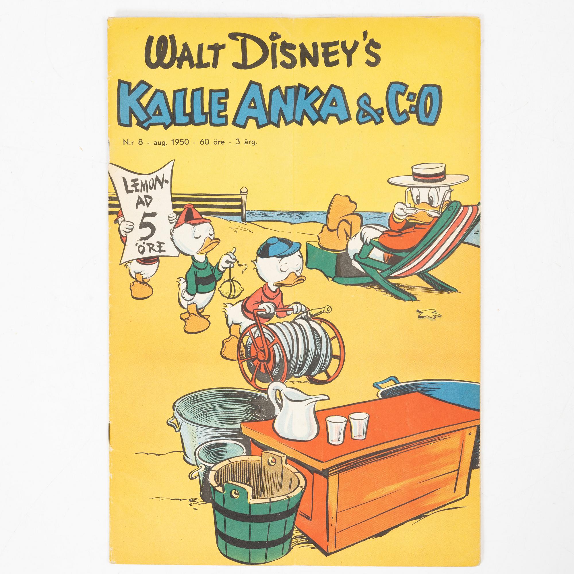 Comic book, “Kalle Anka & Co”, No. 8, 1950.