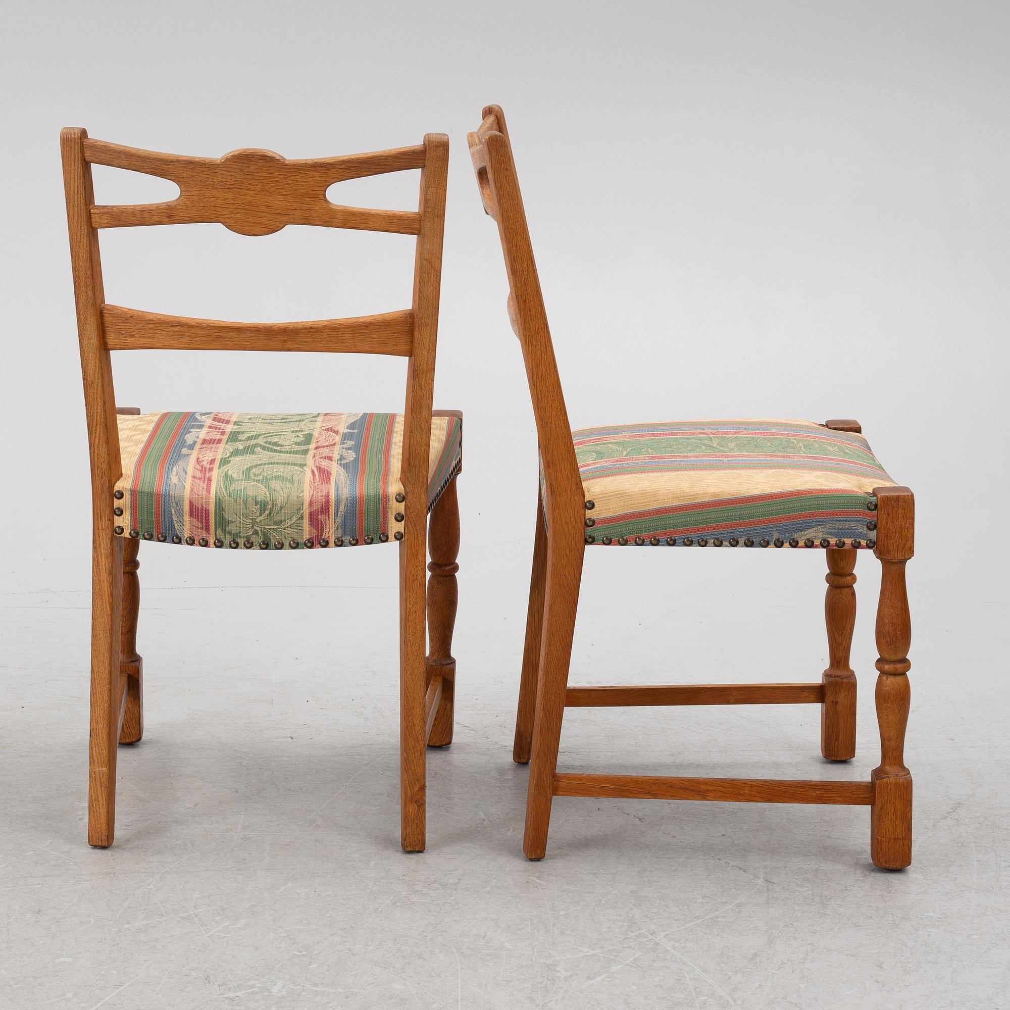 Axel O Röck, matgrupp, 7 delar,  Otterup Møbelfabrik, Danmark, 1960-tal.