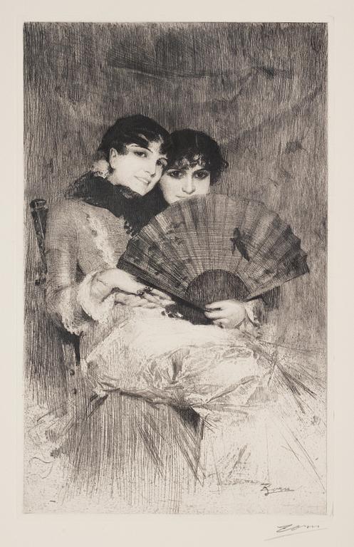 Anders Zorn, "Kusinerna" / "The Cousins".